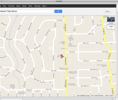 Google map of Penman Road showing school